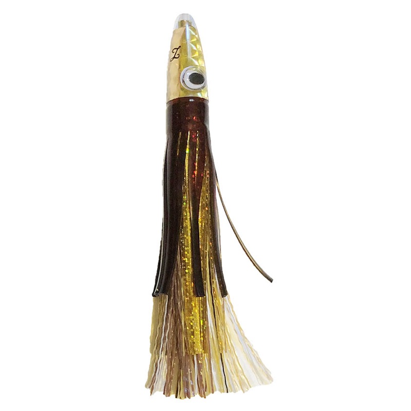 Zuker Grass Lures – Gold Head Brown, Gold and White Skirt