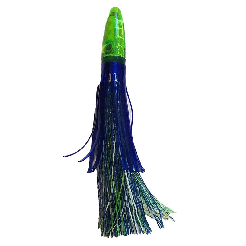 Zuker Grass Lures – Green Head Blue, Green and White Skirt