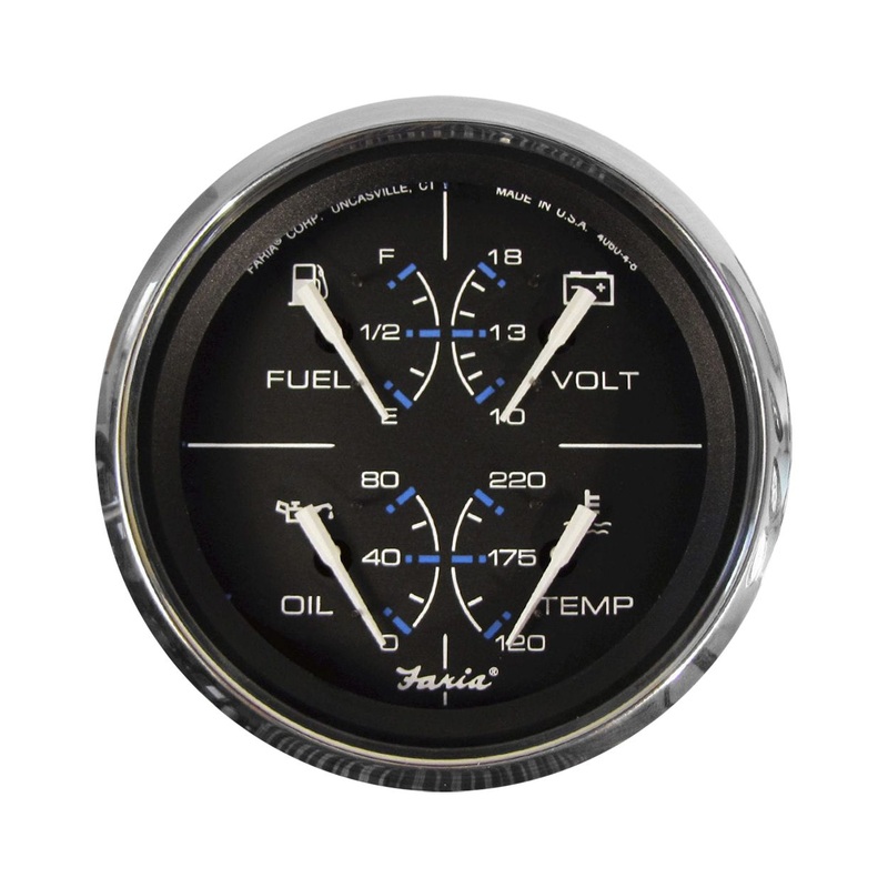 Faria Black 4 Multifunction Gauge
