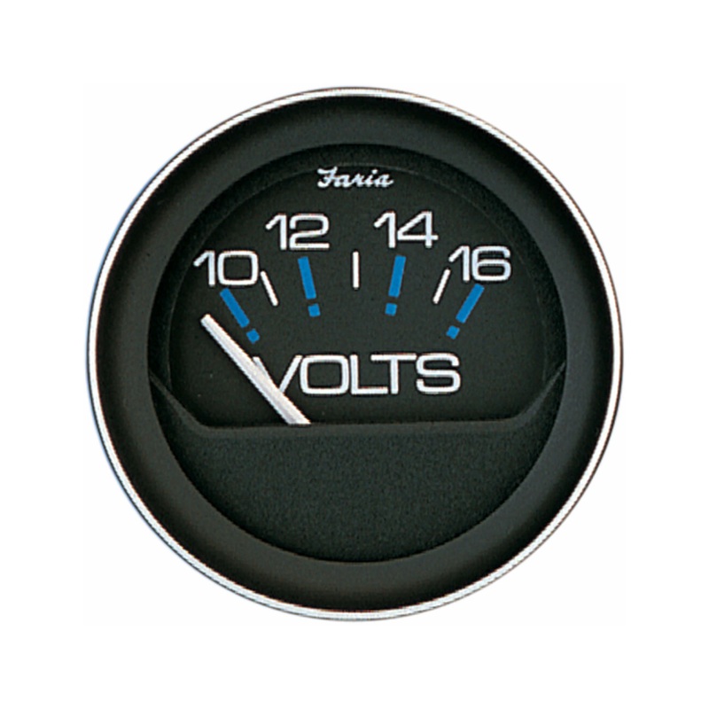 Faria Coral 10-16V Voltmeter