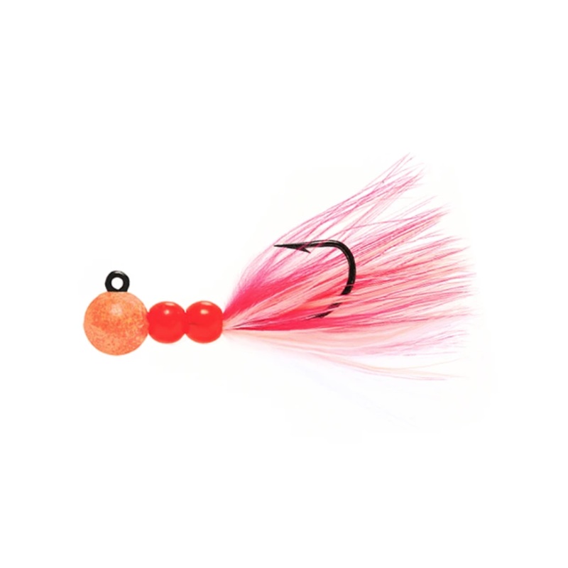 Hawken Beau Mac Marabou Steelhead Jig SMJ Bead Jig 1/8oz – Peach Cerise