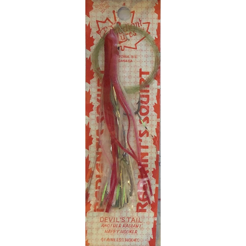 Radiant Hoochies Rigged Needlefish – Devil’s Tail