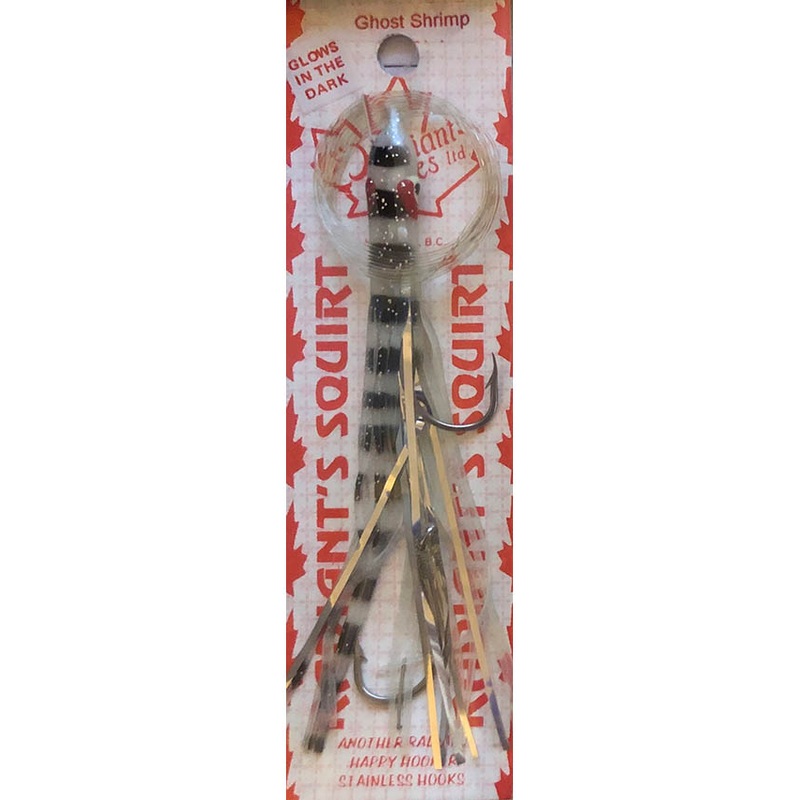 Radiant Hoochies Rigged Needlefish – Ghost Shrimp