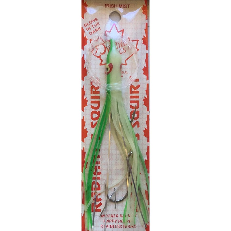 Radiant Hoochies Rigged Needlefish – Irish Mist