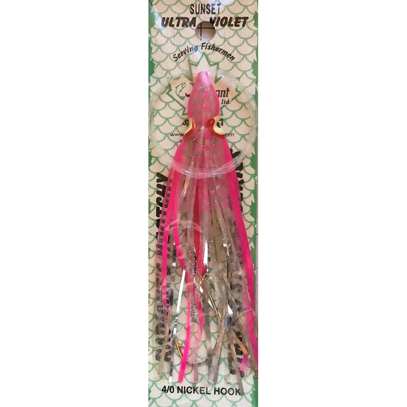 Radiant Hoochies Rigged Octopus – Sunset