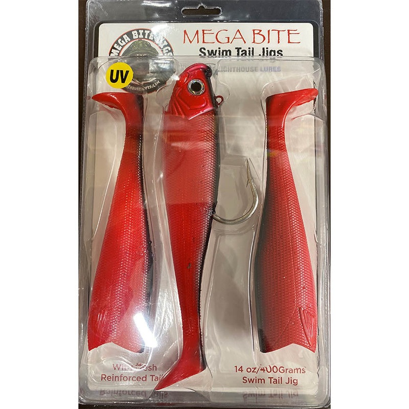Lighthouse Lures 14oz MegaBite Swimtail Jig – Georgia Brown