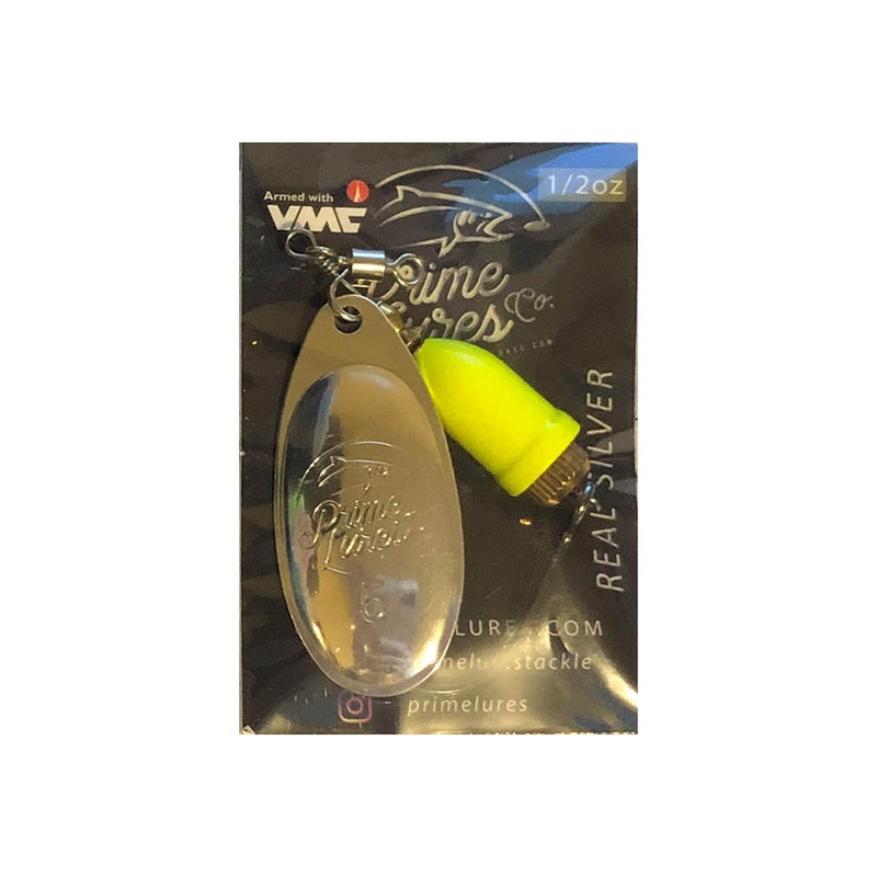 Prime Lures #5 (1/2oz) Spinner – Chartreuse