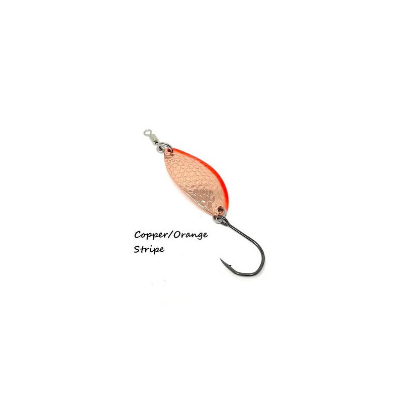 Prime Lures Glory Spoon – Copper Orange Stripe
