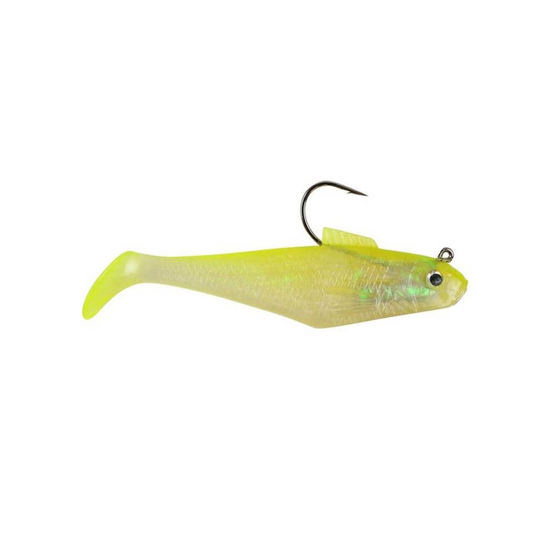 Berkley Power Bait Pre-Rigged Swim Shad – 7/8oz Shiner Chartreuse
