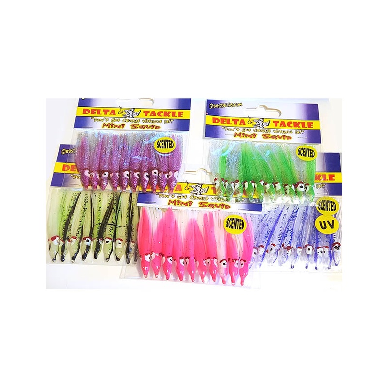 Gibbs Delta Assorted Mini Squid 5x 10 Packs