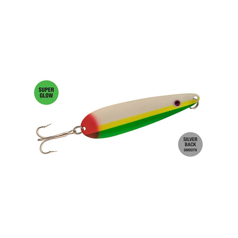 Northern King Lures 4D Trolling Spoon 3-5/16 – Glow Banana Split