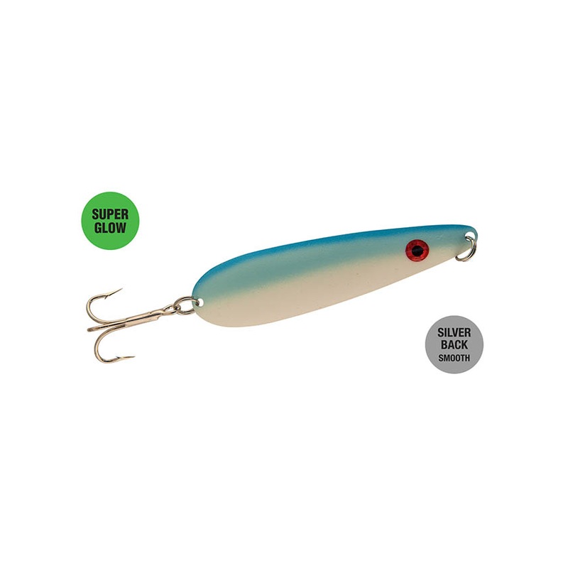 Northern King Lures 4D Trolling Spoon 3-5/16 – Glow Iceberg