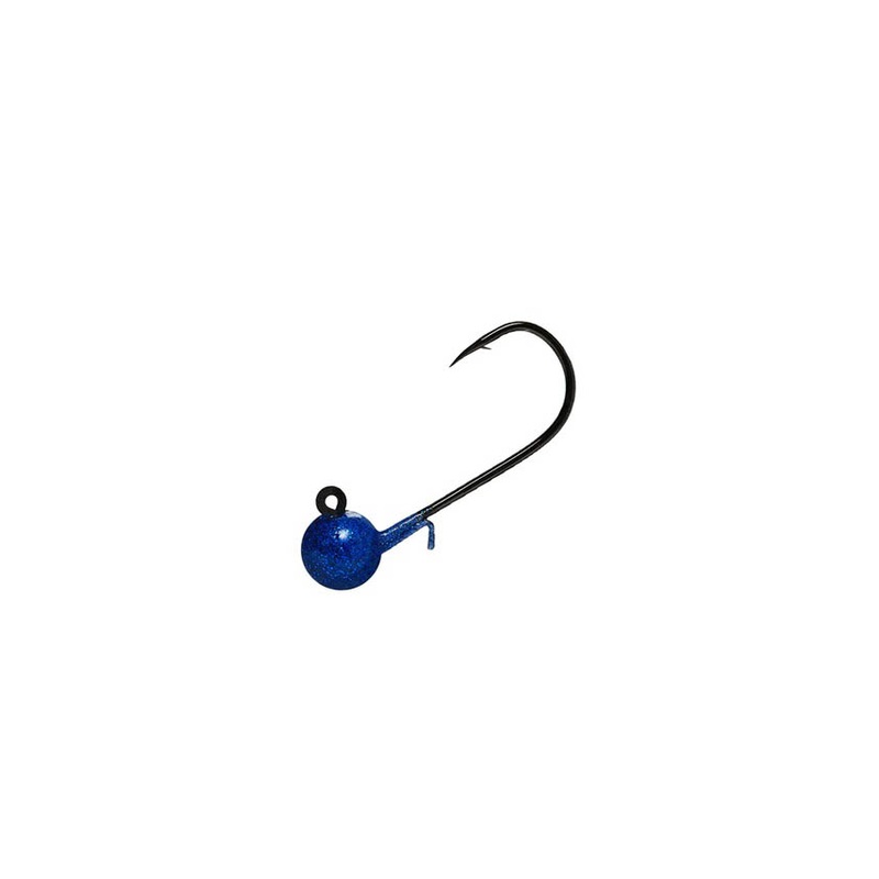 Hawken Aerojig Jig Heads – 1/8oz Blue Sparkle