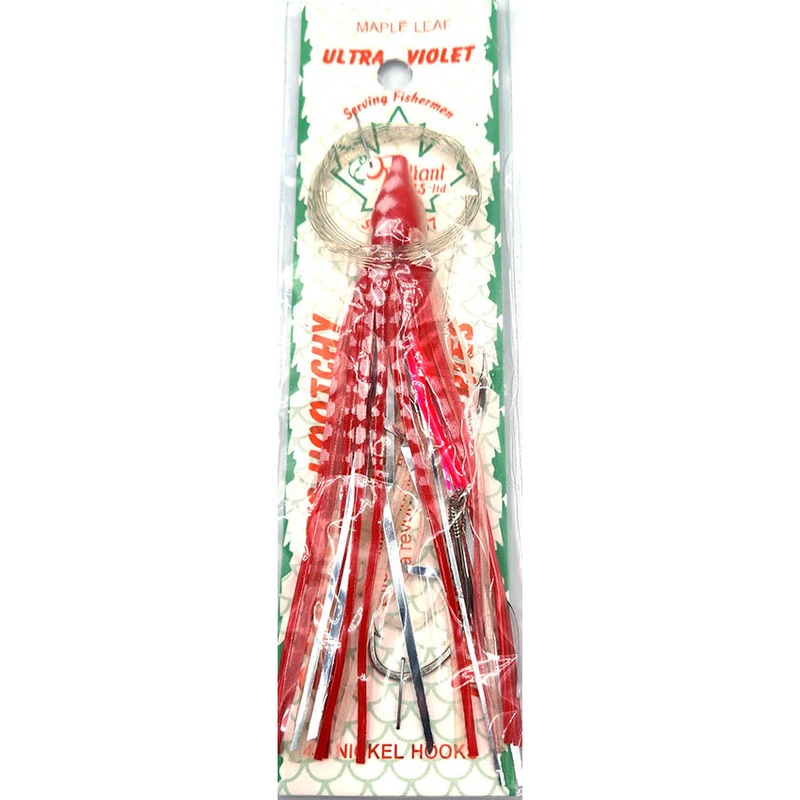 Radiant Hoochies Rigged Octopus – Maple Leaf