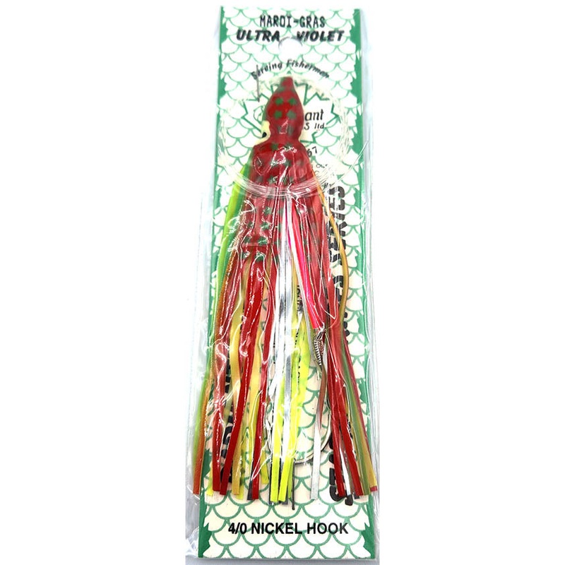 Radiant Hoochies Rigged Octopus – Mardi Gras