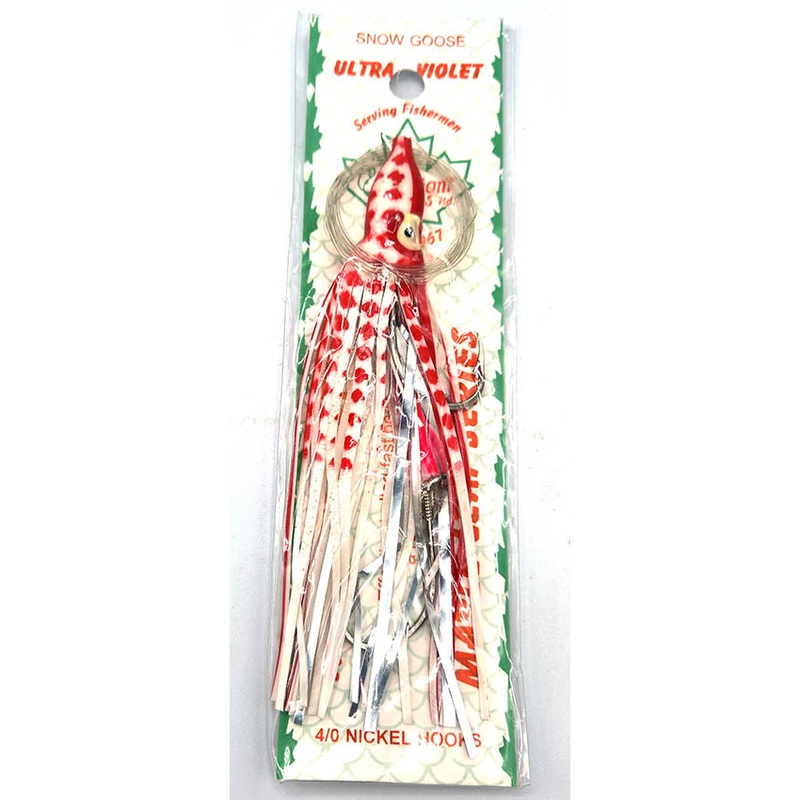 Radiant Hoochies Rigged Octopus – Snow Goose