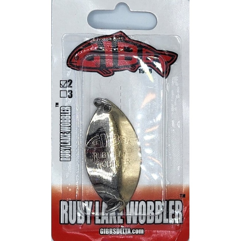 Gibbs Delta Ruby Lake Wobbler – 50/50 Nickel/Brass
