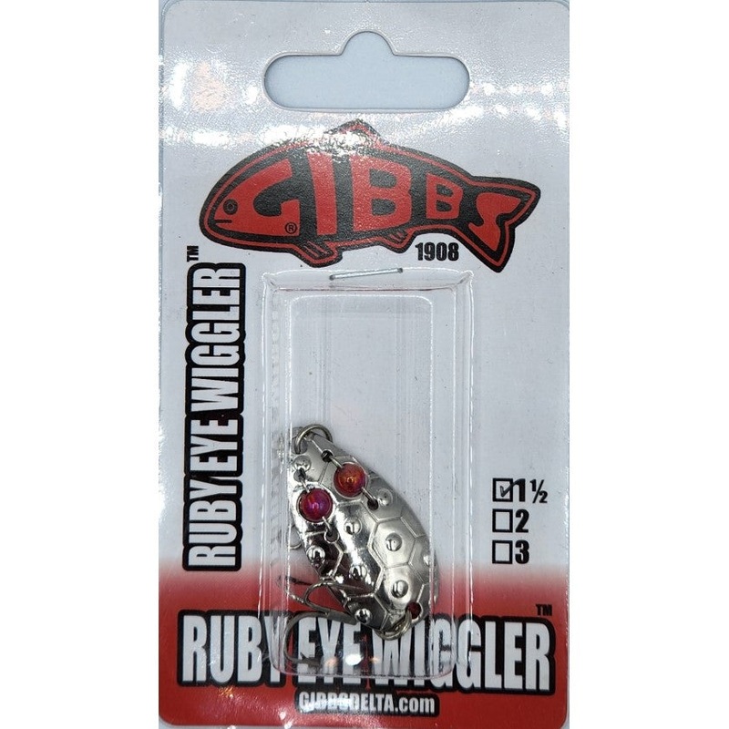 Gibbs Ruby Eye Wiggler – #1-1/2 Hammered Nickel