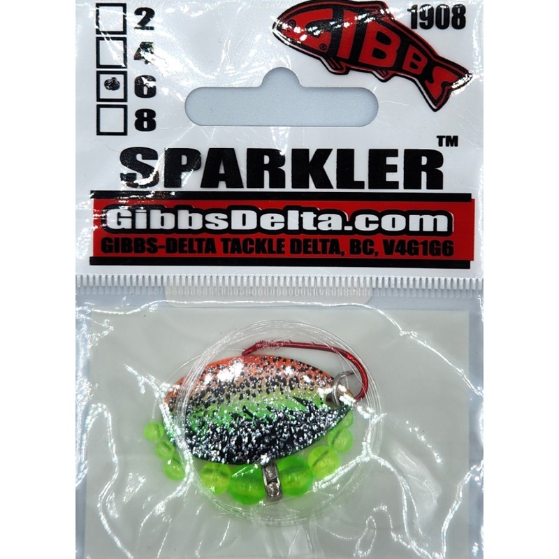 Gibbs Sparkler #6 – Fire Tiger/Chartreuse Bead