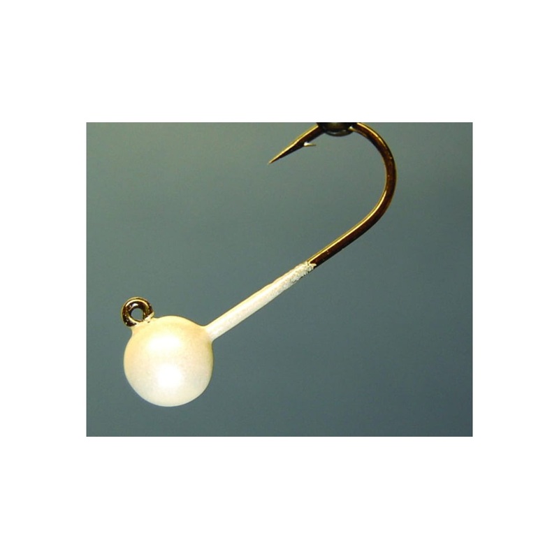 Hawken Aerojig Jig Plain Jighead – Pearl White