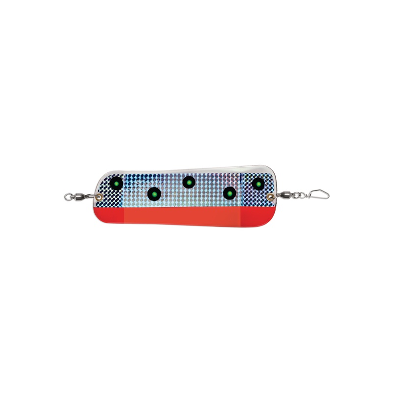 Luhr Jensen Coyote O Rotating Flasher – Flo Red/Chartreuse UV 8-1/4