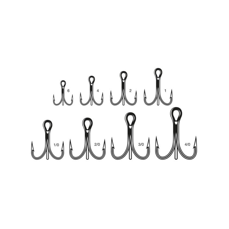 VMC Fishfighter Treble Hook 6X Cone Cut – Vanadium Steel