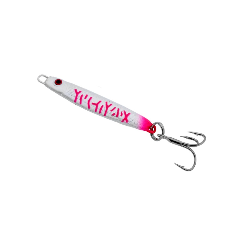 Gibbs Minnow Jig #12 1/2oz Pearl Ceries Tail