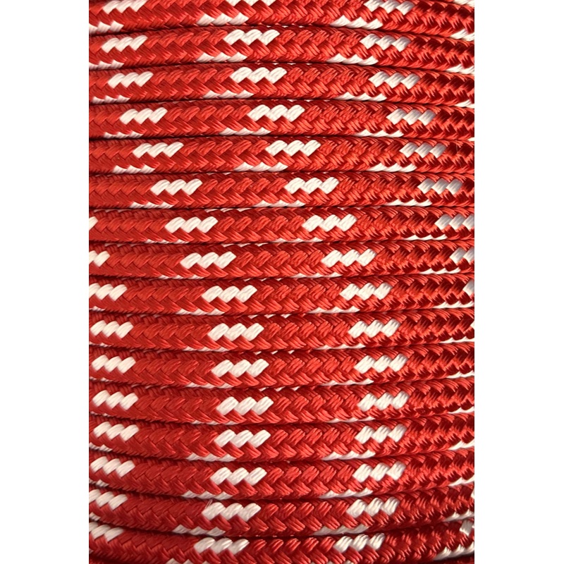 NovaBraid XLE Yacht Braid Rope (per foot) Red
