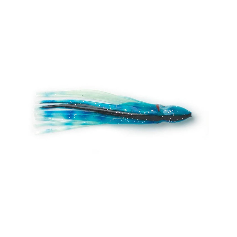 P-Line Sunrise Squid Skirt Unrigged 5pk – Glow/Blue & Black Stripe
