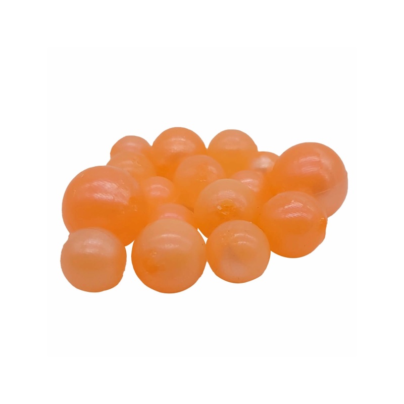 BNR Tackle Soft Beads – Peach Swirl 50/50