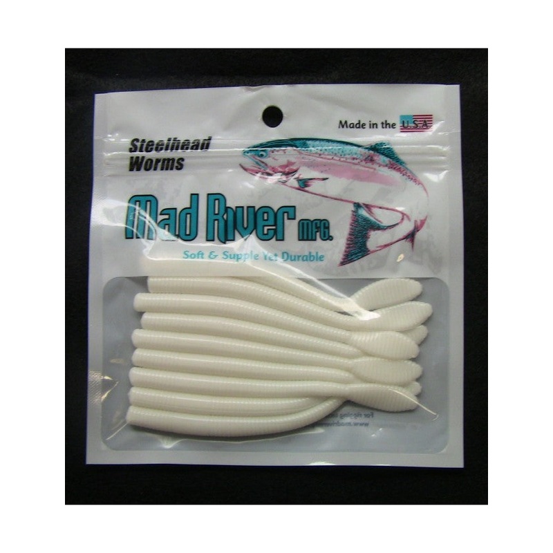 Mad River Steelhead Worms – Pearl Skein 3