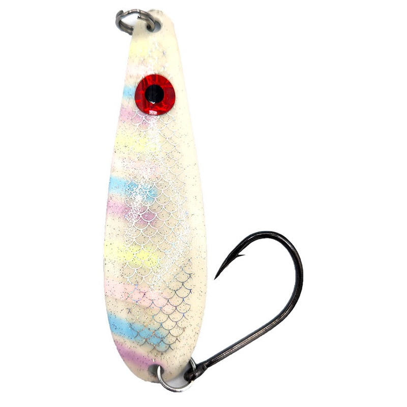 *Northern King Lures 4D Trolling Spoon 3-5/16 – HC Custom 602 Blue Glow