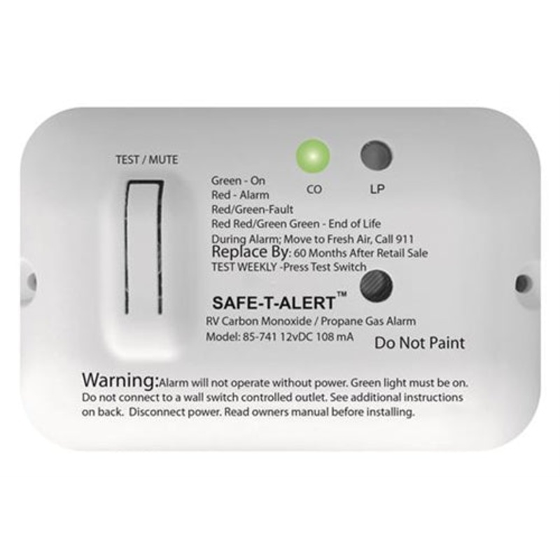 Safe T Alert Carbon Monoxide/ propane alarm White