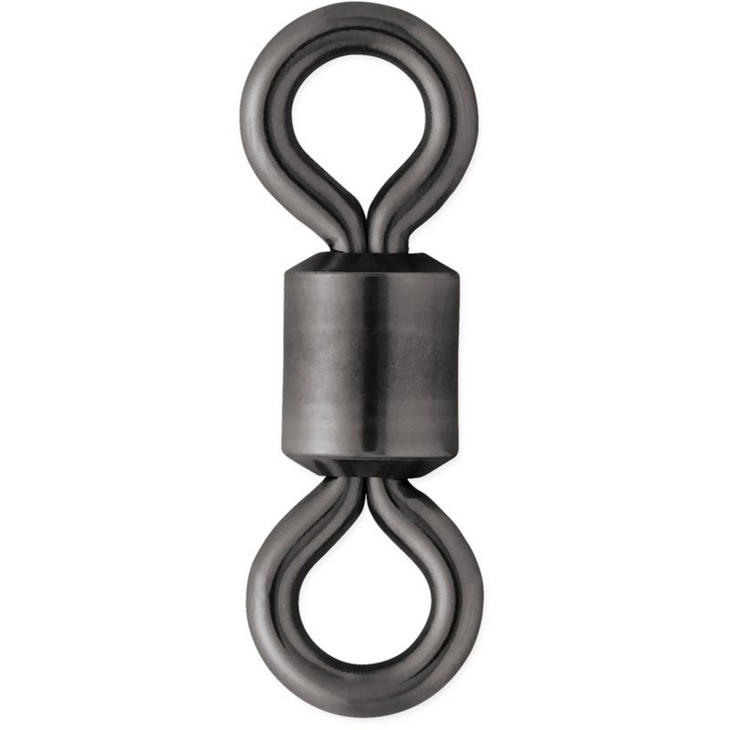 VMC BSRS Black Stainless Steel Rolling Swivel #1/0 5PK