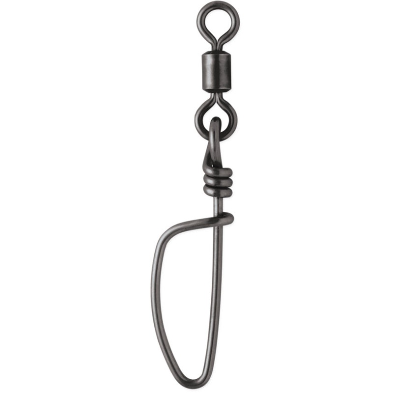VMC BSTSS Black Stainless Steel Tournament Snap Swivel 1/0 2PK