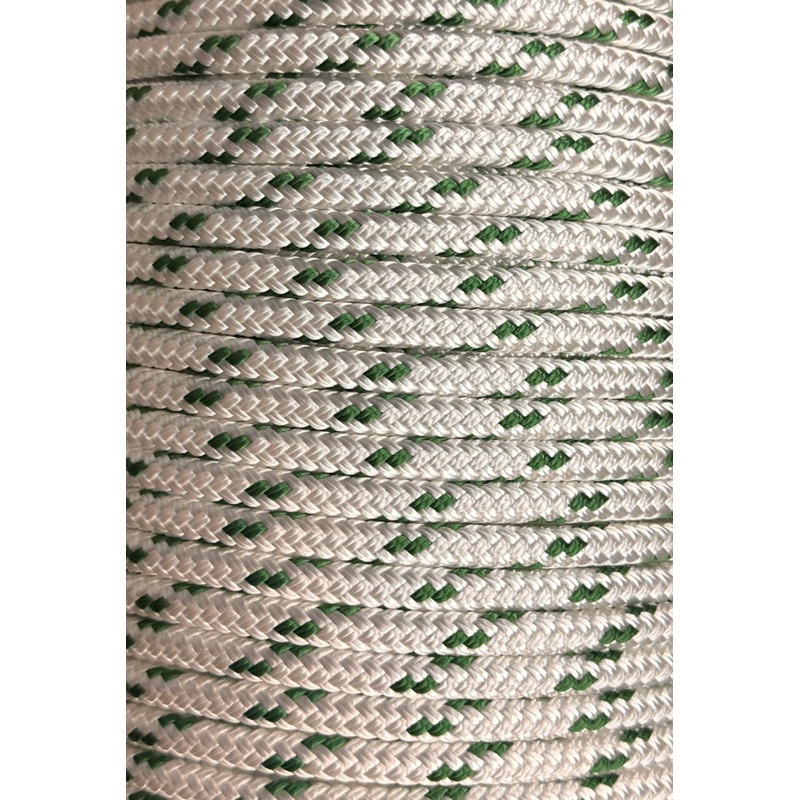 Yacht Braid Rope (per foot) Green Tracer