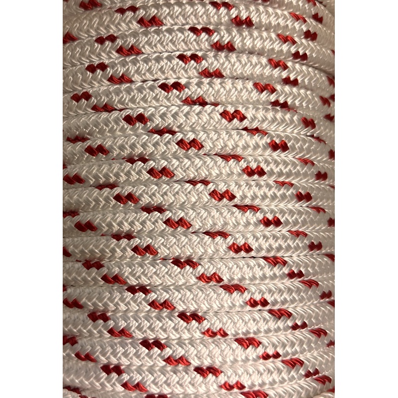 Yacht Braid Rope (per foot) Red Tracer