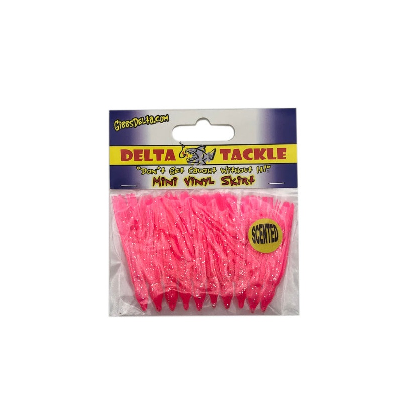 Delta Tackle Scented Mini Vinyl Skirt Hoochies – Hot Pink
