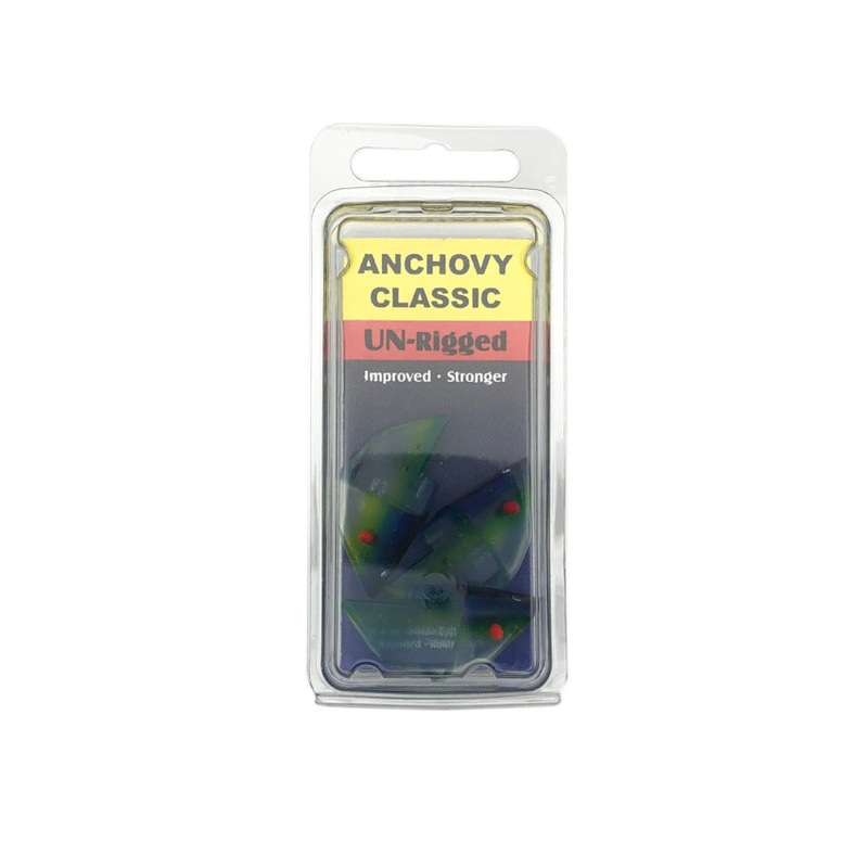 Oki Anchovy Classic Teaser Head Unrigged 3pk – Clear Blue Fever