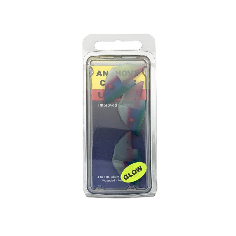 Oki Anchovy Classic Teaser Head Unrigged 3pk – Glow Coho