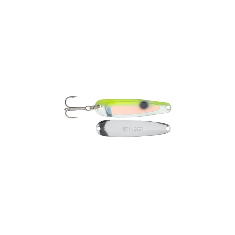 Michigan Stinger Scorpion Spoon 2.25 – UV Yellow Tuxedo