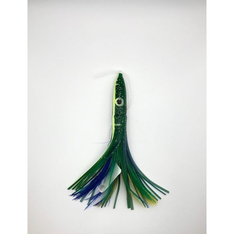 P-Line Tuna Titan Feather – Green/Blue/Yellow