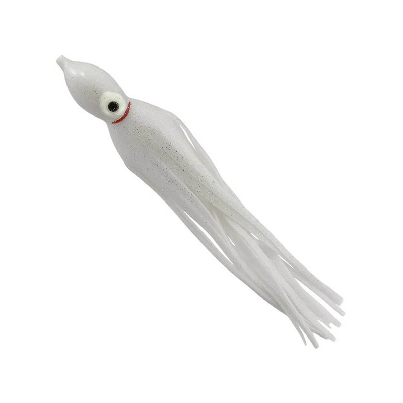 Gibbs Delta 9 Jumbo Squid – White Unrigged 2pk