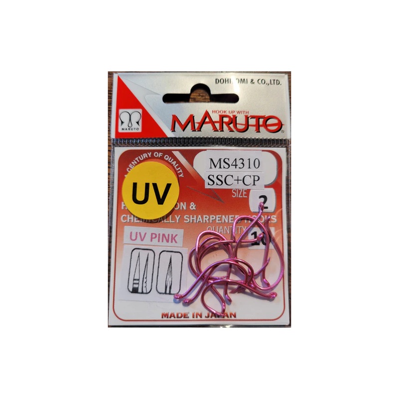 Maruto Beak Hooks – UV Pink||2 – 10 pack||1 – 10 pack|1/0 – 10 pack|3/0 – 10 pack