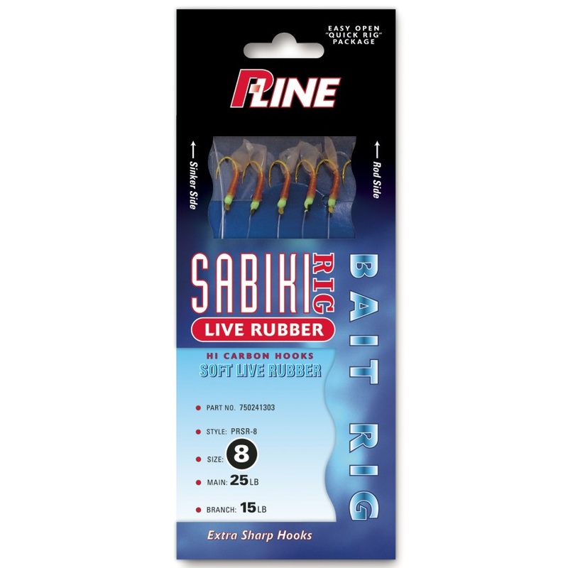 P-Line Live Rubber Sabiki Rigs