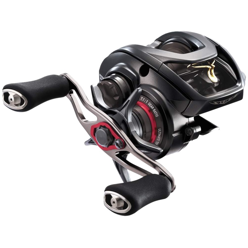 Daiwa STEEZSVTW1016SV-SH Steez SV TWS Low Profile Baitcast Reel, RH 12 CRBB + 1, 7.1 : 1