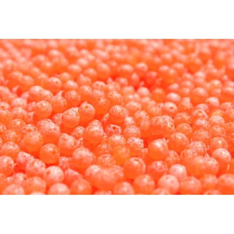 Great Lakes Steelhead Trick Em Beads – Scrambled! Super UV Tomato