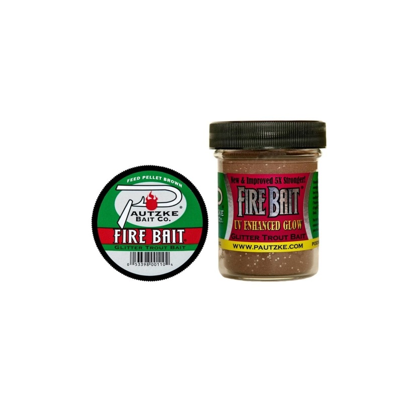 Pautzke Fire Bait Glitter Trout Bait – Feed Pellet Brown