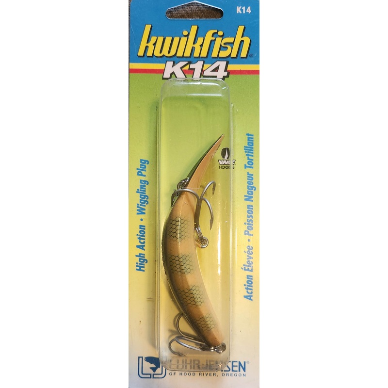Kwikfish Non-Rattle Crankbait – 4-1/4 Barred Perch Scale