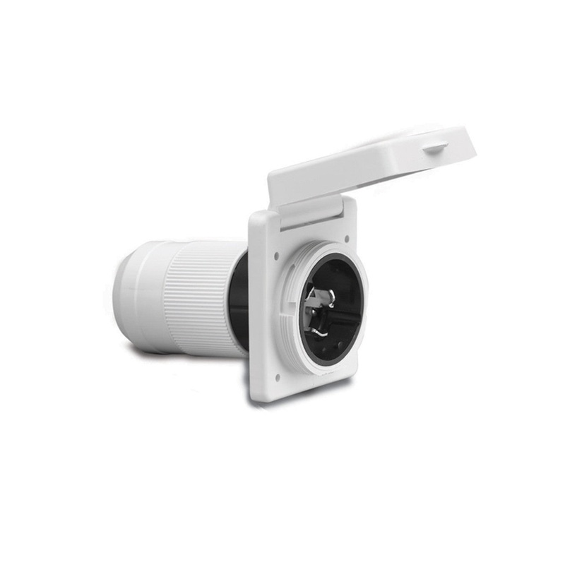 Shore Inlet 50A 125/250V White